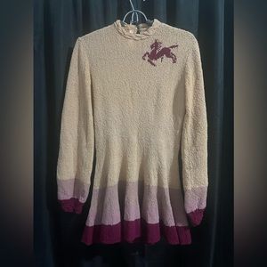 Serious Vintage Perfect Condition Ice Skating Sweater Dress. A Gem!